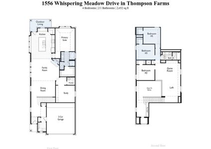 New construction Single-Family house 1556 Whispering Meadow Drive, Van Alstyne, TX 75495 Ellington Plan- photo 1 1