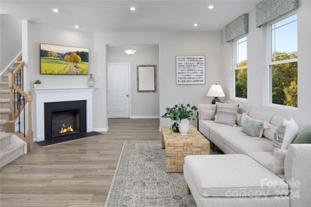 Representative Photo Gathering Room and Electric Fireplace