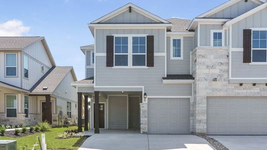 New construction Single-Family house The Abbey: Carport, 20501 Tractor Drive, Pflugerville, TX 78660 - photo