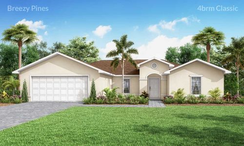 New construction Single-Family house Breezy Pines - 4 Bedroom, 3174 Southwest Savona Boulevard, Port St. Lucie, FL 34953 - photo