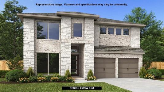 New construction Single-Family house 1412 Scenic Green Loop, Georgetown, TX 78628 Design 2599W- photo 0 0