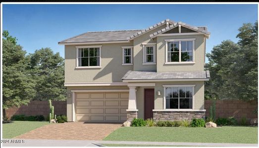 New construction Single-Family house 15626 W Kendall Street, Goodyear, AZ 85338 Carlsbad Plan 3526- photo 0