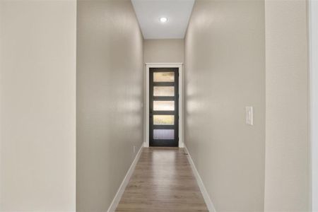 Entryway featuring light hardwood / wood-style floors