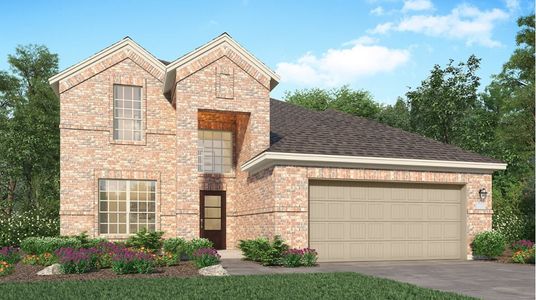 New construction Single-Family house 17101 Pinewood Branch Drive, New Caney, TX 77357 Dewberry II- photo 0