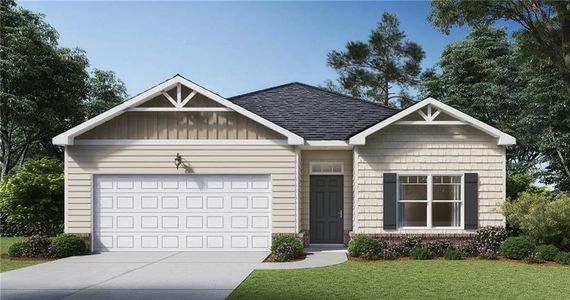 New construction Single-Family house 8595 Preakness Pass, Lithonia, GA 30058 Cali- photo 0