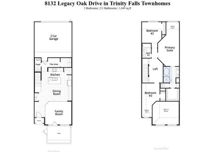 New construction Townhouse house 8132 Legacy Oak Drive, McKinney, TX 75071 Dylan Plan- photo 2 2