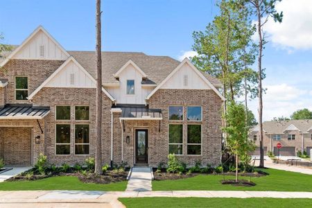 New construction Townhouse house 535 Cypress Valley Avenue, Montgomery, TX 77316 Dorset Plan- photo 0