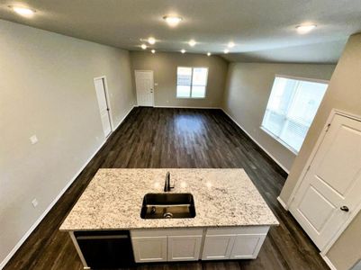 View from your kitchen overlooking the dining & living