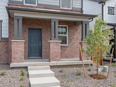 The Vail floorplan exterior image taken at a Meritage Homes community in Northern Colorado.