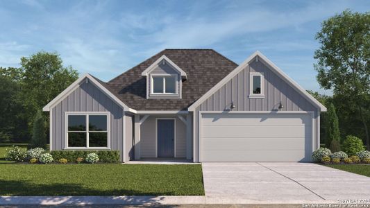 New construction Single-Family house 425 Lancebill Drive, Lockhart, TX 78644 The Denton- photo 0