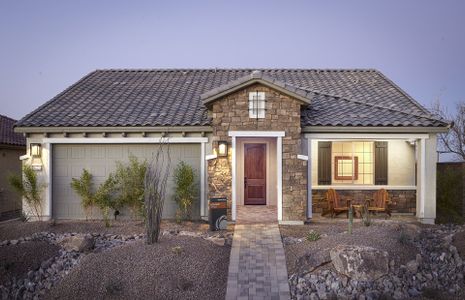 New construction Single-Family house 26957 W Lone Cactus Drive, Buckeye, AZ 85396 Hideaway- photo 0