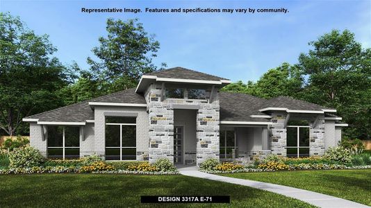 New construction Single-Family house Design 3317A, 1105 Joe Carson Drive, Leander, TX 78641 - photo