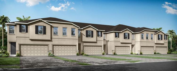 New construction Townhouse house 5578 Brooklet Woods Drive, Wesley Chapel, FL 33545 - photo 0 0
