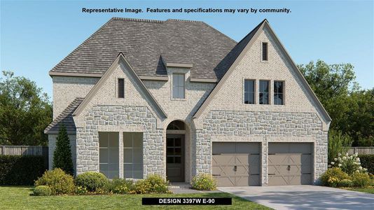 New construction Single-Family house Design 3397W, 5307 Elegance Court, Manvel, TX 77583 - photo
