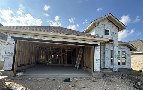 New construction Single-Family house 2400 Little Snake Way, Georgetown, TX 78628 Danbury Homeplan- photo 1 1