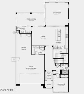 New construction Single-Family house 7812 E Quartet Avenue, Mesa, AZ 85212 Redwood- photo 1 1