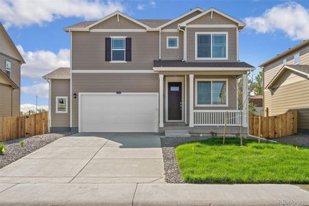 New construction Single-Family house 4461 Cattle Cross Trail, Castle Rock, CO 80104 Holcombe- photo 0