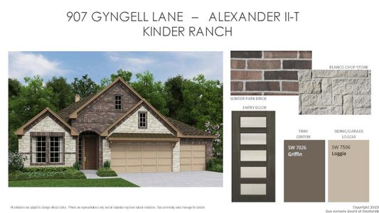 New construction Single-Family house 907 Gyngell Lane, San Antonio, TX 78260 Alexander II Homeplan- photo