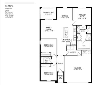 New construction Single-Family house 6515 Waterlily Place, Lake Hamilton, FL 33844 The Portland- photo 0 0