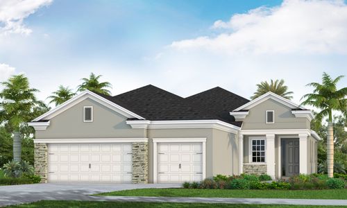 New construction Single-Family house 10007 Cross River Trail, Parrish, FL 34219 Bright Meadow 2- photo 0