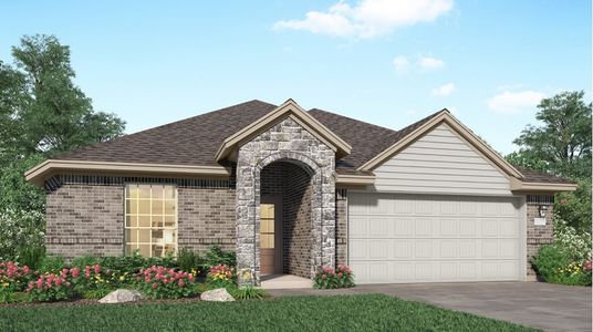 New construction Single-Family house 16927 Pin Cherry Leaf Drive, New Caney, TX 77357 Clover II- photo 0 0