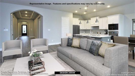New construction Single-Family house 159 Lukas Cove, San Antonio, TX 78253 Design 2493W- photo