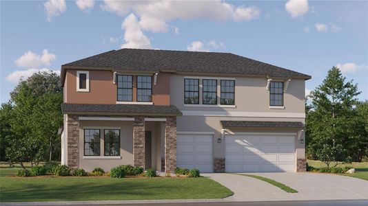 New construction Single-Family house 8374 Painted Sky Place, Land O' Lakes, FL 34637 Rainer- photo 0