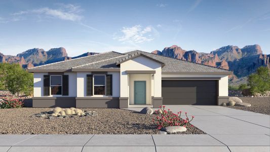 New construction Single-Family house 1133 W Castle Drive, Casa Grande, AZ 85122 Dean- photo 0