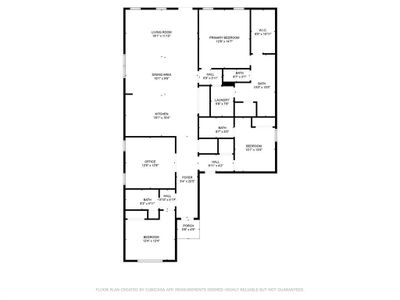 This awesome floorplan features 3 bedrooms with an office than can be converted to a 4th!