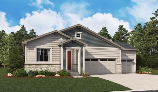 New construction Single-Family house 39183 Clymer Street, Elizabeth, CO 80107 Agate- photo 0