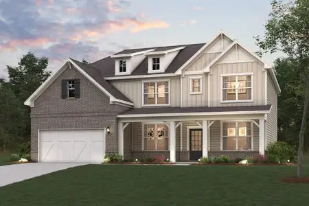 New construction Single-Family house 6705 Dusk Street, Dawsonville, GA 30534 Spruce- photo 0