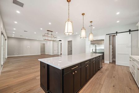 Quartz countertops and walk in pantry