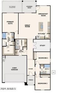 New construction Single-Family house 24599 W Ashleigh Marie Street, Buckeye, AZ 85326 Plan 6- photo 0 0