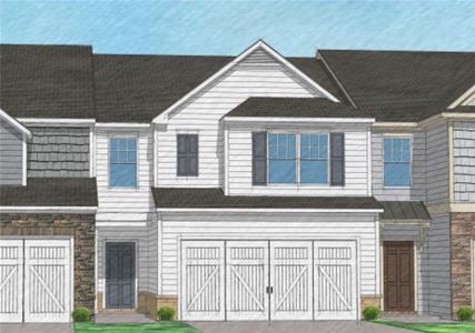 New construction Townhouse house Sepia Oak Drive, Newnan, GA 30263 - photo 0