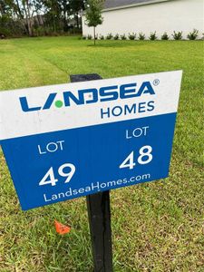 Sign for lot 48