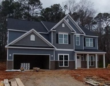 New construction Single-Family house 365 Oak Park Boulevard, Youngsville, NC 27596 The Brookville- photo 0