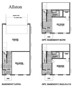 Level 1 - Lot 4 Allston Floorplan