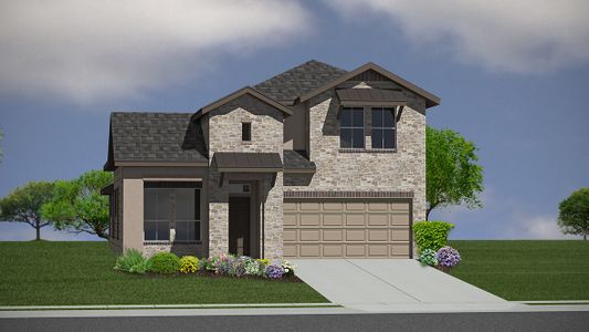 New construction Single-Family house The Caspian, 29504 Copper Crossing, Bulverde, TX 78163 - photo