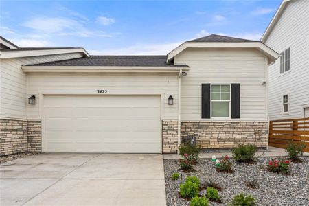 New construction Single-Family house 3422 N Buchanan Way, Aurora, CO 80019 Rocky Mountain- photo 0