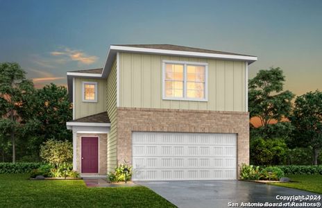 New construction Single-Family house 2243 Dry Moss Way, San Antonio, TX 78224 Glacier - photo 0