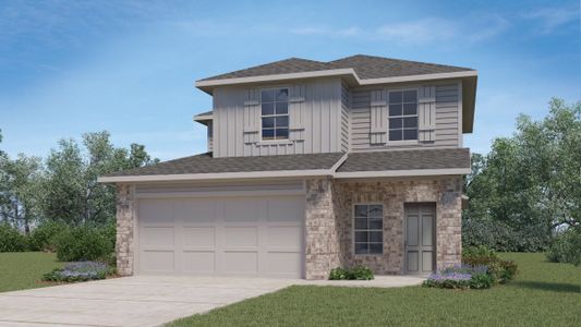 New construction Single-Family house 671 Lake Sweetwater Lane, Buda, TX 78610 The Hanna- photo 0
