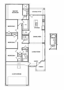 New construction Single-Family house Floor Plan 1605, 26234 Cooperstown Way, Splendora, TX 77372 - photo