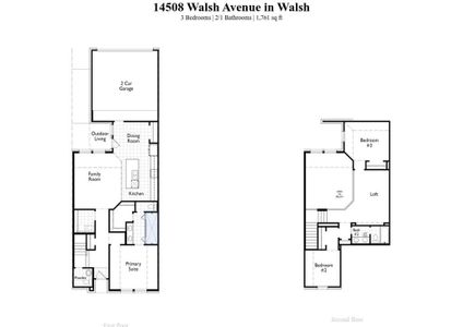 New construction Townhouse house 14508 Walsh Avenue, Aledo, TX 76008 Ashford Plan- photo 2