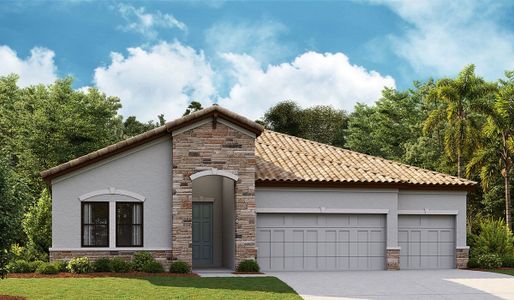 New construction Single-Family house Islamorada I, 10858 Rustic Timber Loop, San Antonio, FL 33576 - photo