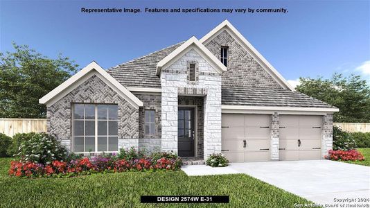 New construction Single-Family house 351 Alpine Lakes, Canyon Lake, TX 78130 Design 2574W- photo 0 0