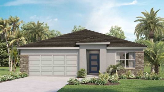 New construction Single-Family house Aria-Modern, 31347 Penny Surf Loop, Wesley Chapel, FL 33545 - photo