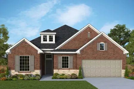 New construction Single-Family house 29614 Cedar Elm Way, Tomball, TX 77375 The Omaha- photo 0