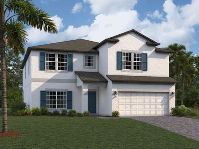 New construction Single-Family house 33258 Amling Pecan Branch, Wesley Chapel, FL 33545 Coronado II- photo