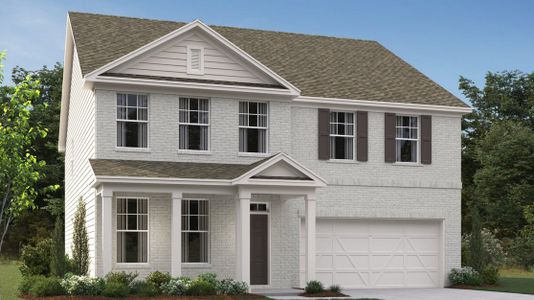 New construction Single-Family house 5391 Heron Bay Blvd, Locust Grove, GA 30248 Hampstead Homeplan- photo 0