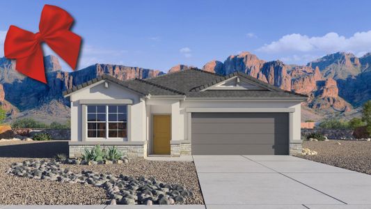 New construction Single-Family house 18575 W Desert Hollow Drive, Wittmann, AZ 85361 Lark- photo 0